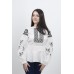 Embroidered blouse "Black&White"